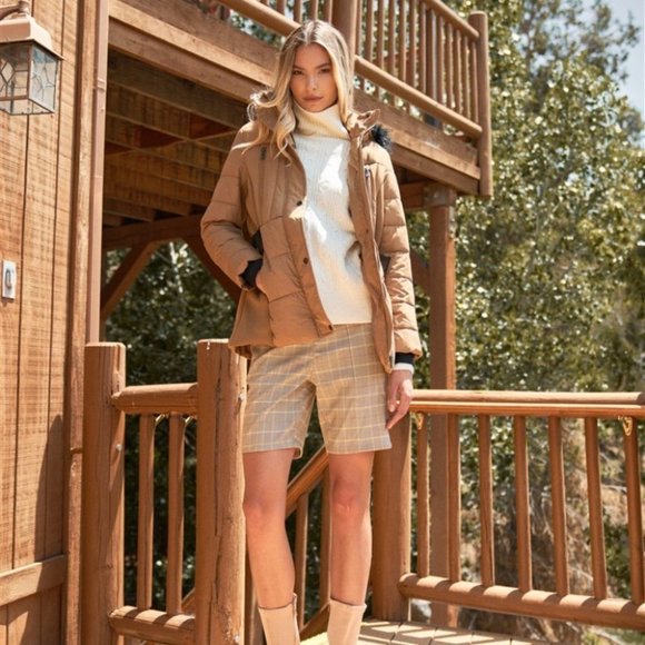 Belted Puffer Jacket - Picture 3 of 6